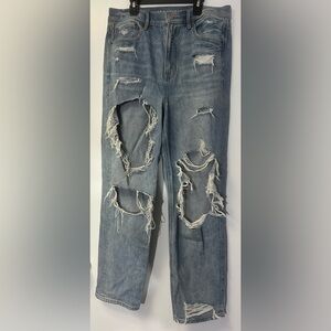American Eagle Outfitters Ripped Light Blue Jeans